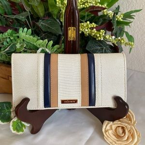 (NAVY STRIPE) BRAHMIN DAYDREAM ALDRIDGE ADY WALLET